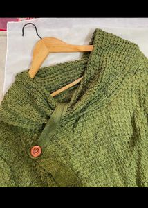 🎁Buy1 Get1 Free Green Button Up Sweater E