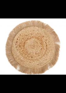 New Jute Round Braided Placemat/doormat