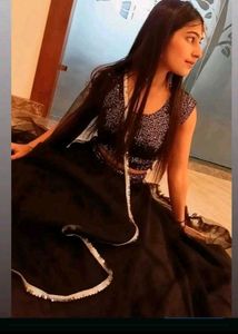 Black Net Lehnga