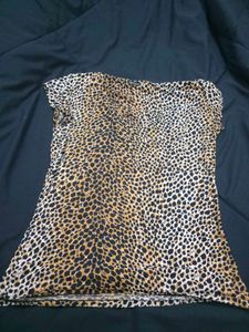 Animal Print Fitted Stretchable Top