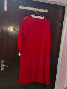Beautiful RED WOOLEN KURTA 🥳💕