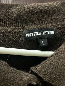PLT Brown knit cardigan