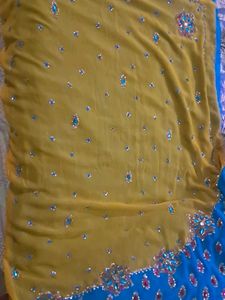 Heavy Work Saree Lengha Style 2 Colour