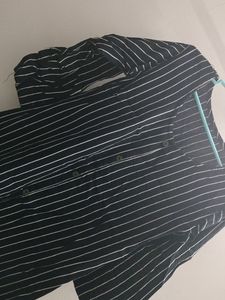 Striped Button-Down Dress