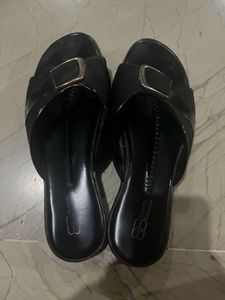 Black Colour Sandal