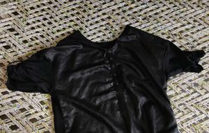Vintage Black Button-Down Shirt