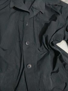 Black Windbreaker Jacket