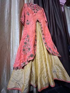 Embroidered lehanga with shrug