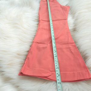 Coral Flare Leg Pants