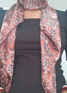 Retro Style Satin Scarf
