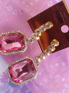 Pink Fashion Earrings