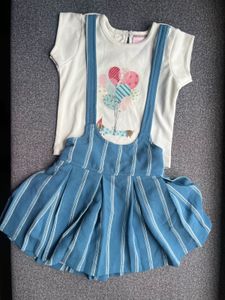 Unique Suspender Striped Outfit