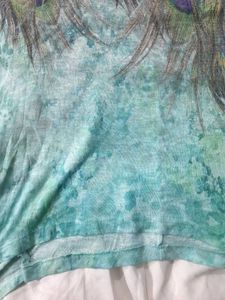 Peacock High Low A Line Kurti