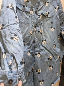 Micky mouse jeans shirt