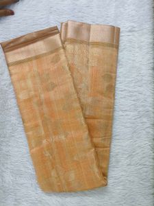 Elegant Peach Saree