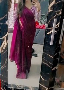 Saree With Ready Blouse