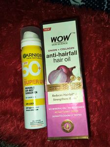 COMPLETE New Garnier SPF &amp; Wow Anti Hair Fall Oil