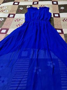 Blue Hi-Lo Dress