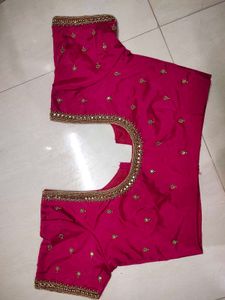 ✨Rani Pink Aari Maggam Blouse
