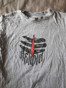 Graphic Print Grey T-Shirt