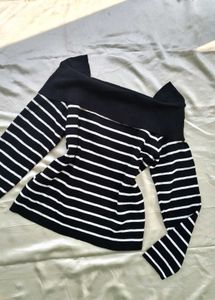 Striped Off-Shoulder Top
