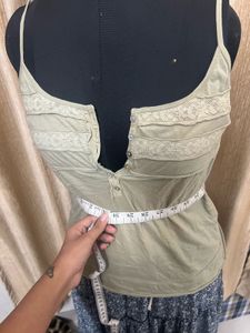 Lace Trim Tank Top