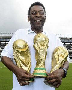 Pele 1977 his 3rd win FifaWorldCup football jersey