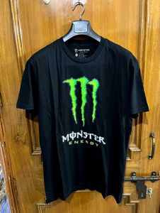 MONSTER ENERGY BLACK COTTON TSHIRT L(42)