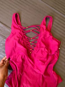 imported Hot Pink padded bodysuit