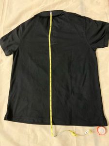 INVICTUS Solid Black Polo T-shirt For Men
