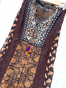 Boho Full-Length Shrug Style Dress