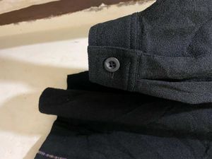 Classic Button Down Shirt With Padded Shoulder