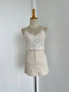 Girls Lace V-Neck Camisole Padded Spaghetti Strap