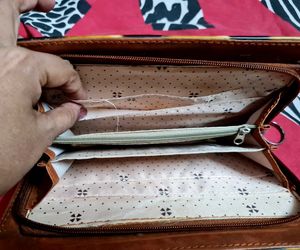 Statement Striped Clutch Bag | Pre-Loved