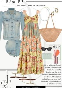 Floral Maxi Dress (high end brand)