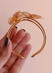 Golden Butterfly &amp; Flower Bracelet