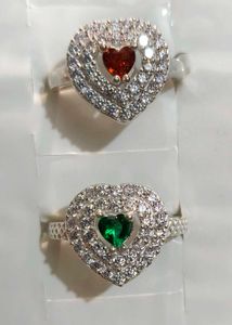 Heart shape pure silver ladies Ring