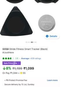 ✨New ✨GOQii Stride✨ Fitness Smart✨ Tracker (Red)