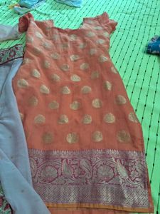 Set of 2 kurti kameez with dupatta festive wear
