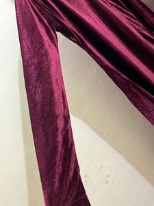 Women Velvet Long Top