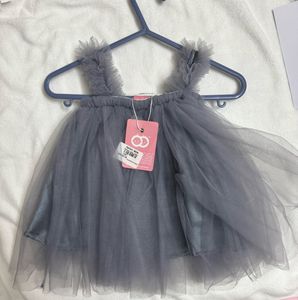Cute Grey Tulle Dress