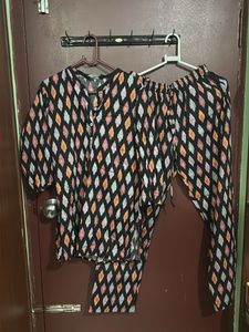 Patterned Pajama Set