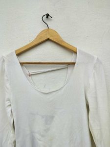 White Long Sleeve Top