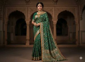 Elegant Green Saree
