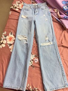 Distressed Wide Leg Jeans (740 last price!)