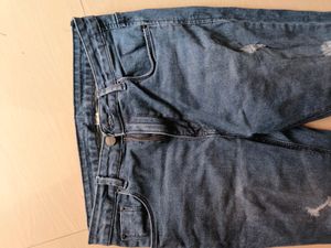 Distressed Denim Jeans