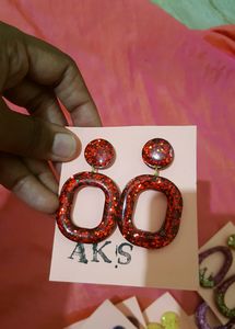 BEAUTIFUL HANDMADE RESIN EARINGS