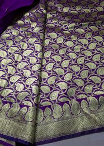 Elegant Purple Benarasi Saree