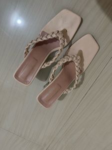 Braided Strap Square Toe Sandals