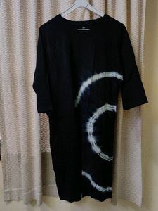 Tie Dye 3/4 Sleeves T-Shirt Dress
